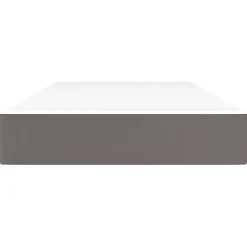 vidaXL Pocketveringmatras medium 80x200x20 cm kunstleer grijs