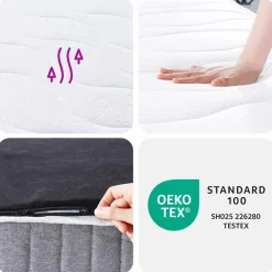 vidaXL Pocketveringmatras voor kinderen middelhard 80x160 cm