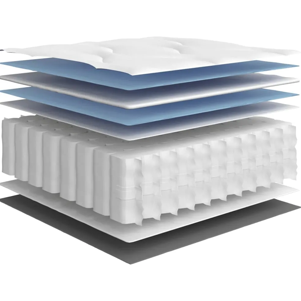 vidaXL Pocketveringmatras voor kinderen middelhard 80x160 cm