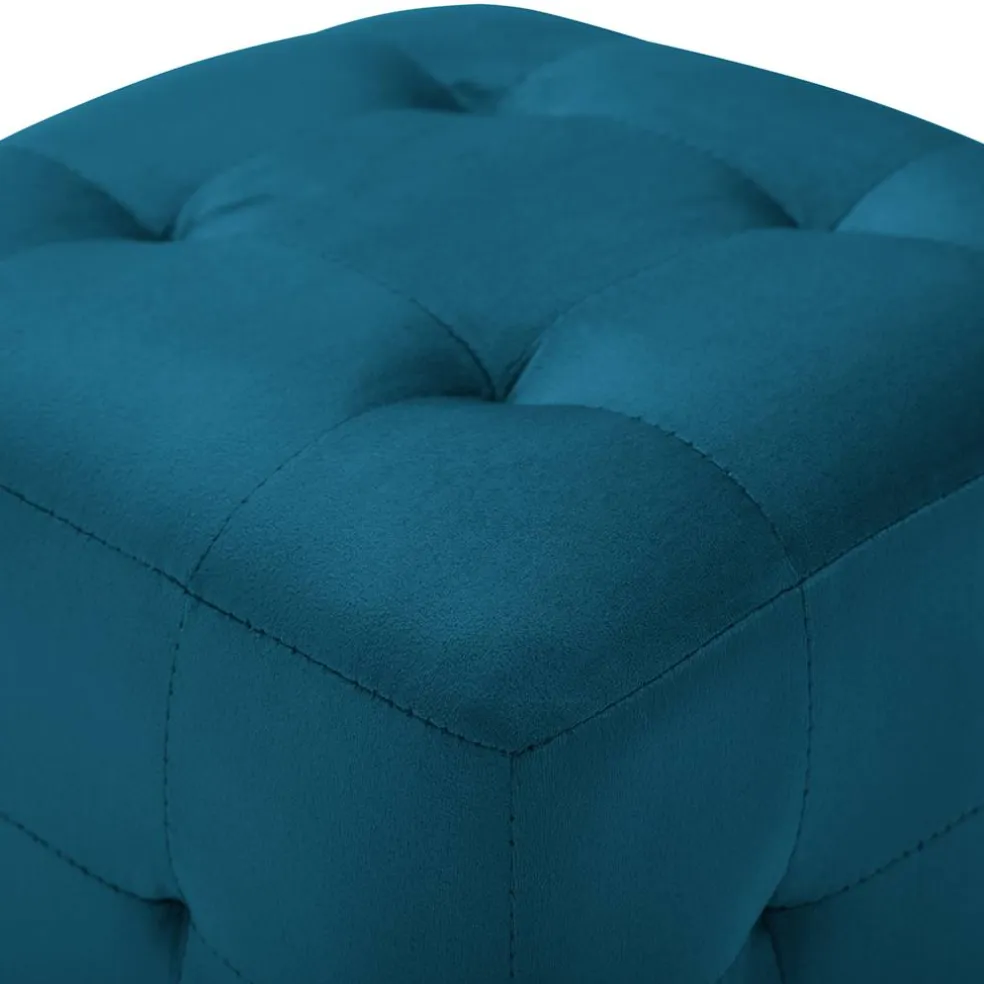 vidaXL Poef 2 st 30x30x30 cm fluweel blauw