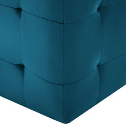 vidaXL Poef 2 st 30x30x30 cm fluweel blauw