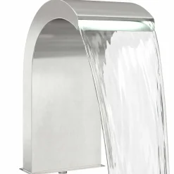 vidaXL Pool Waterval met LED Roestvrij staal 304 45 x 30 x 65 cm