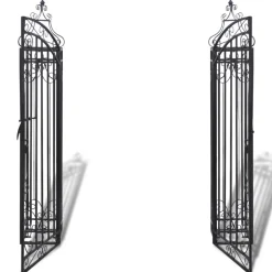vidaXL Poort decoratief 112x20,5x134 cm smeedijzer