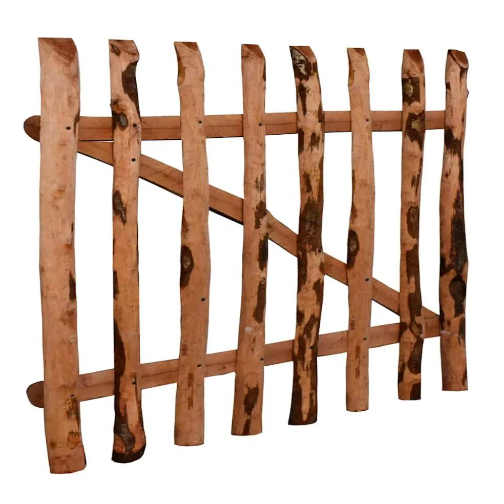 vidaXL Poort enkel 100x60 cm geïmpregneerd hazelaarhout