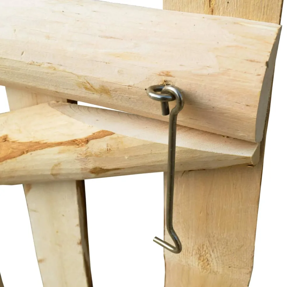 vidaXL Poort enkel 100x60 cm hazelaarhout