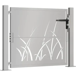 vidaXL Poort grasontwerp 100x75 cm cortenstaal