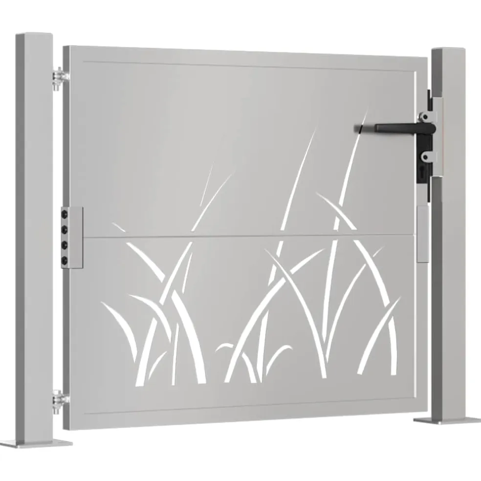 vidaXL Poort grasontwerp 100x75 cm cortenstaal