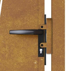 vidaXL Poort grasontwerp 100x75 cm cortenstaal