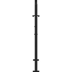vidaXL Poort met bladontwerp 100x100 cm staal zwart