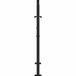 vidaXL Poort met lichtontwerp 100x100 cm staal zwart