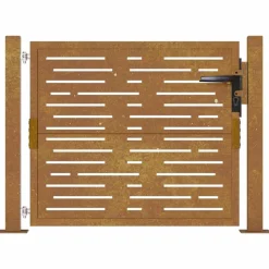 vidaXL Poort vierkant 100x75 cm cortenstaal