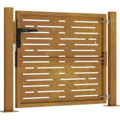 vidaXL Poort vierkant 100x75 cm cortenstaal