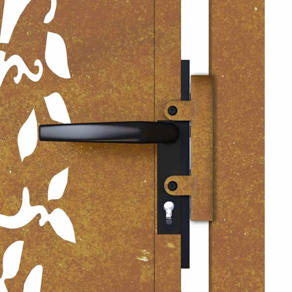 vidaXL Poort 100x75 cm boomontwerp cortenstaal