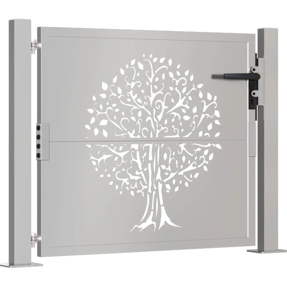 vidaXL Poort 100x75 cm boomontwerp cortenstaal