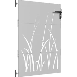 vidaXL Poort 85x125 cm grasontwerp cortenstaal