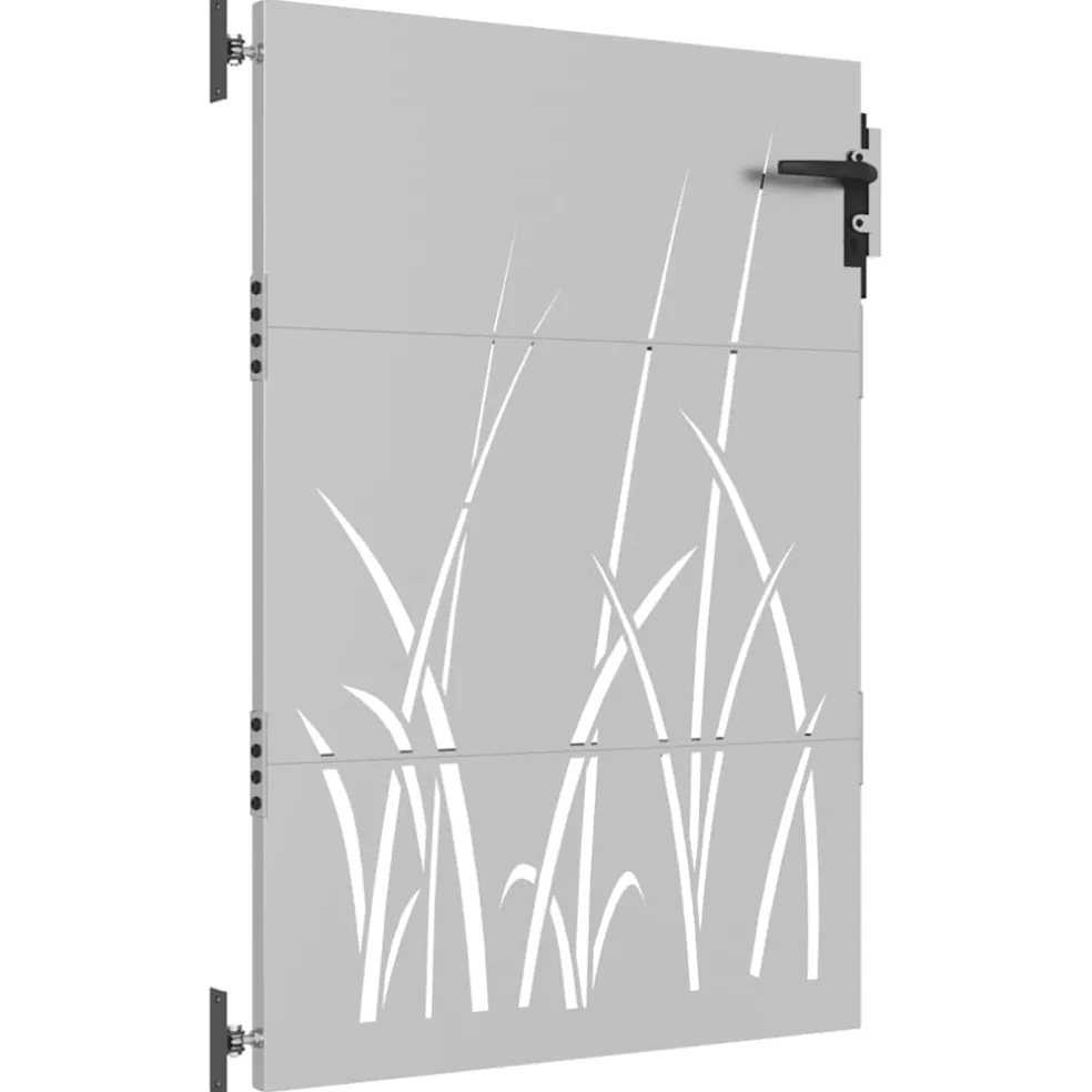 vidaXL Poort 85x125 cm grasontwerp cortenstaal