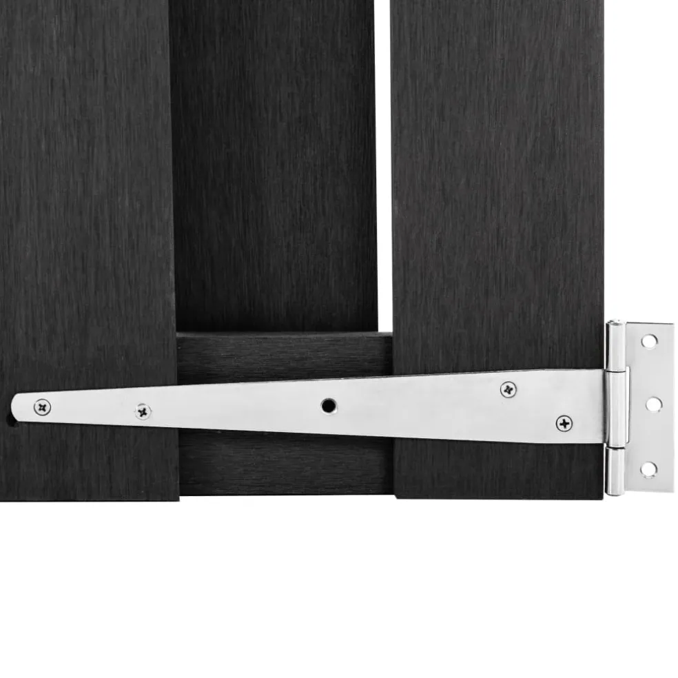 vidaXL Poort 100x60 cm HKC grijs