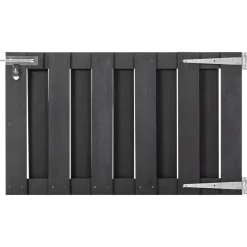 vidaXL Poort 100x60 cm HKC grijs