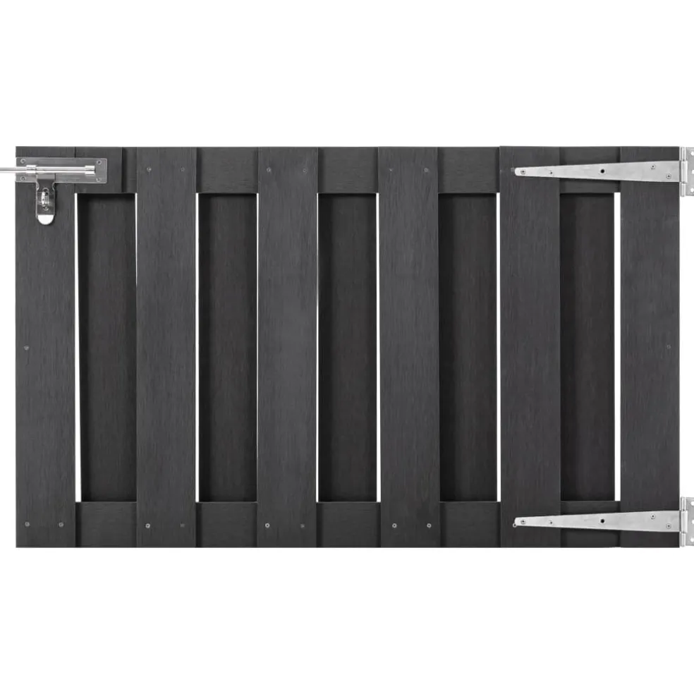 vidaXL Poort 100x60 cm HKC grijs