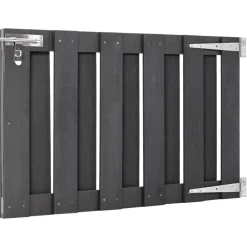 vidaXL Poort 100x60 cm HKC grijs