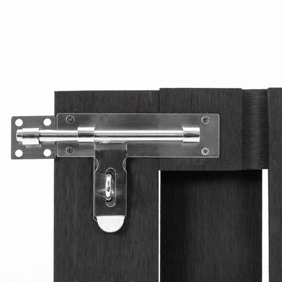 vidaXL Poort 100x60 cm HKC grijs