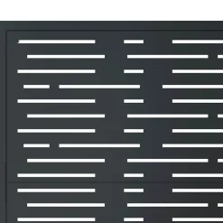 vidaXL Poort 100x75 cm met vierkantontwerp staal antracietkleurig