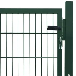 vidaXL Poort 100x100 cm staal groen
