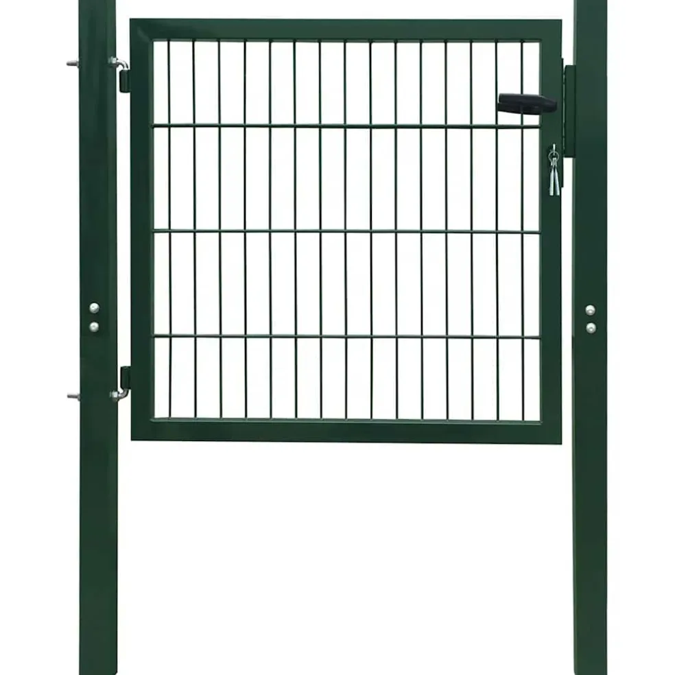 vidaXL Poort 100x100 cm staal groen