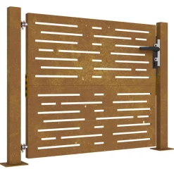 vidaXL Poort 100x75 cm vierkant cortenstaal