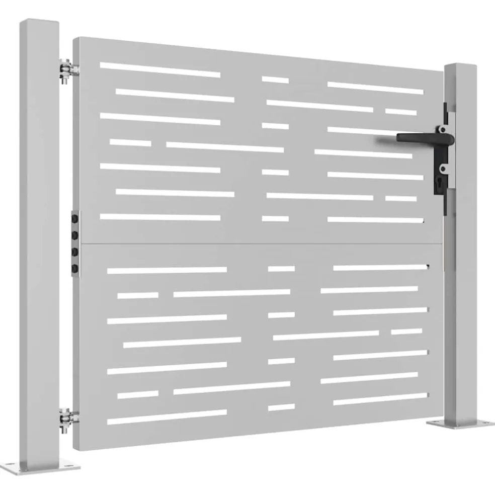 vidaXL Poort 100x75 cm vierkant cortenstaal