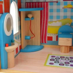 vidaXL Poppenhuis 3 verdiepingen 60x30x90 cm hout