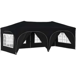 vidaXL Pop-up partytent 575 x 288 x 245 cm Antraciet Oxford Stof