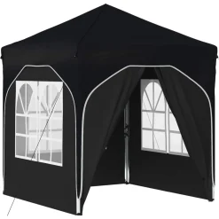 vidaXL Pop-up partytent 192 x 192 x 245 cm Antraciet