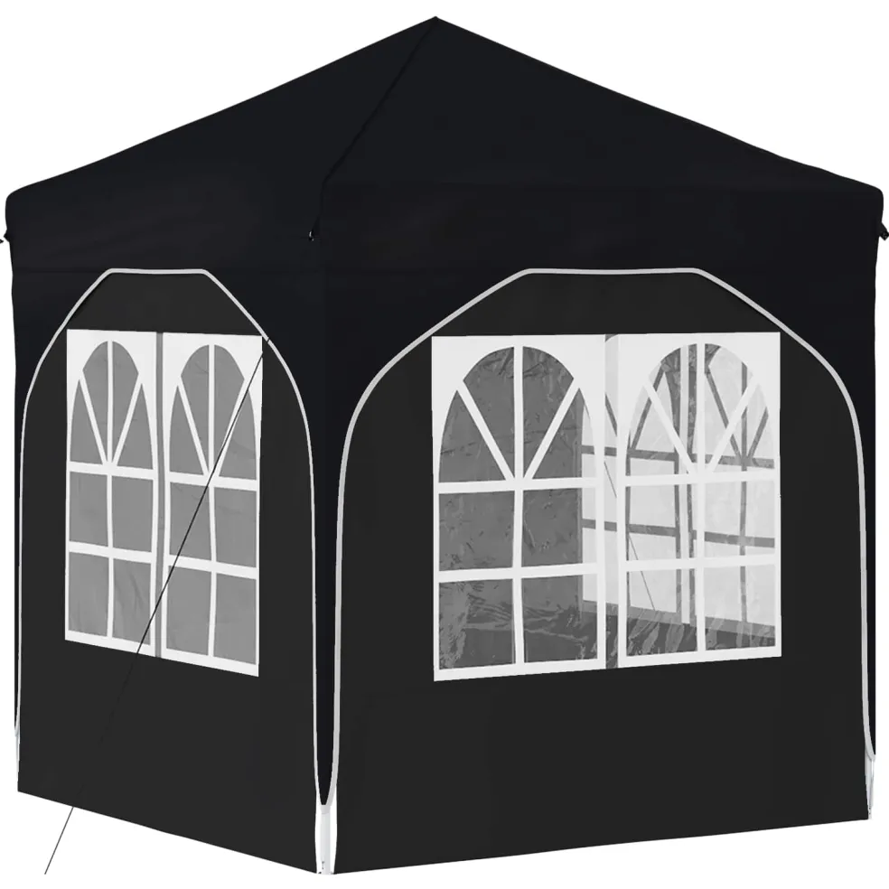 vidaXL Pop-up partytent 192 x 192 x 245 cm Antraciet