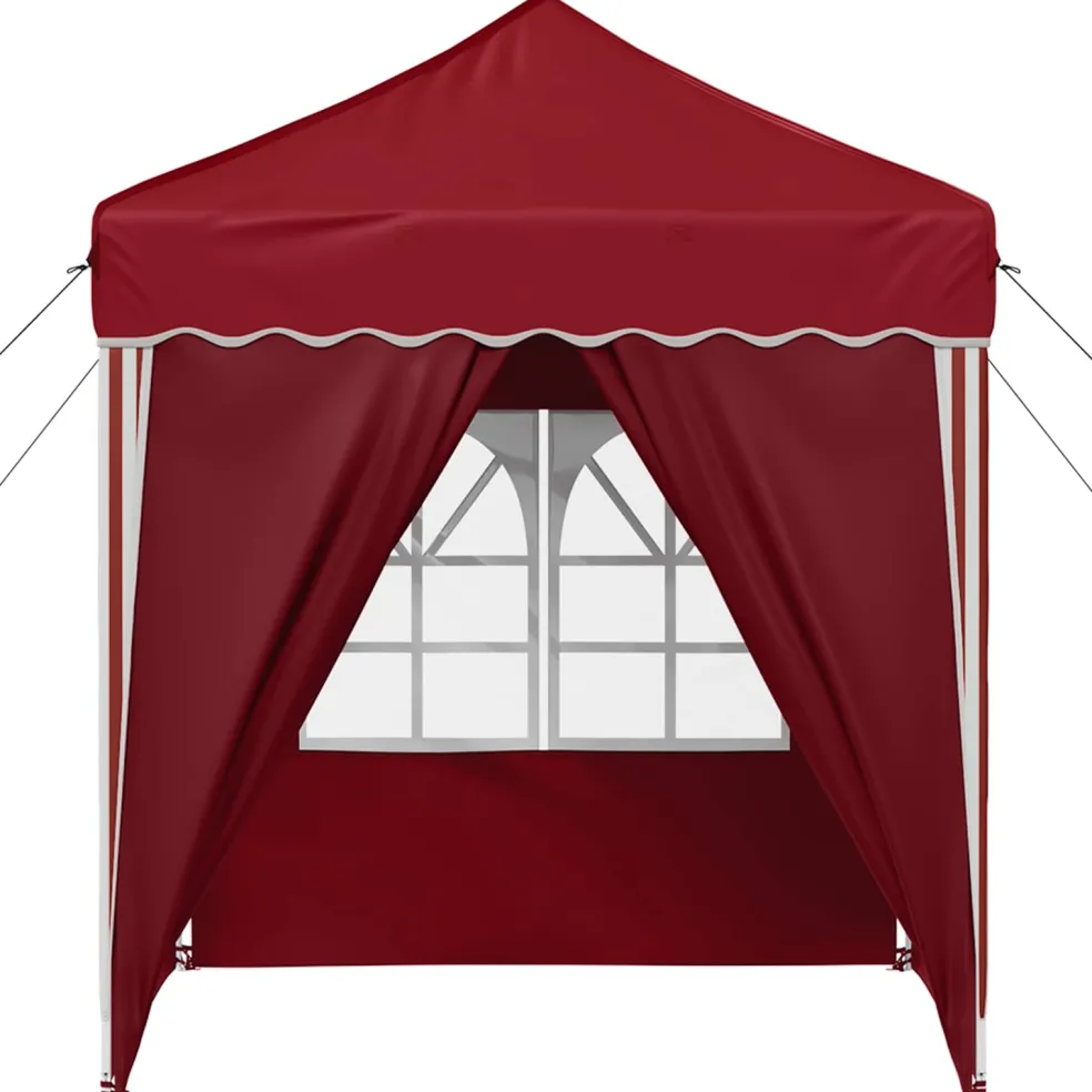 vidaXL Pop-up partytent 195 x 195 x 245 cm Bordeauxrood Oxford Stof