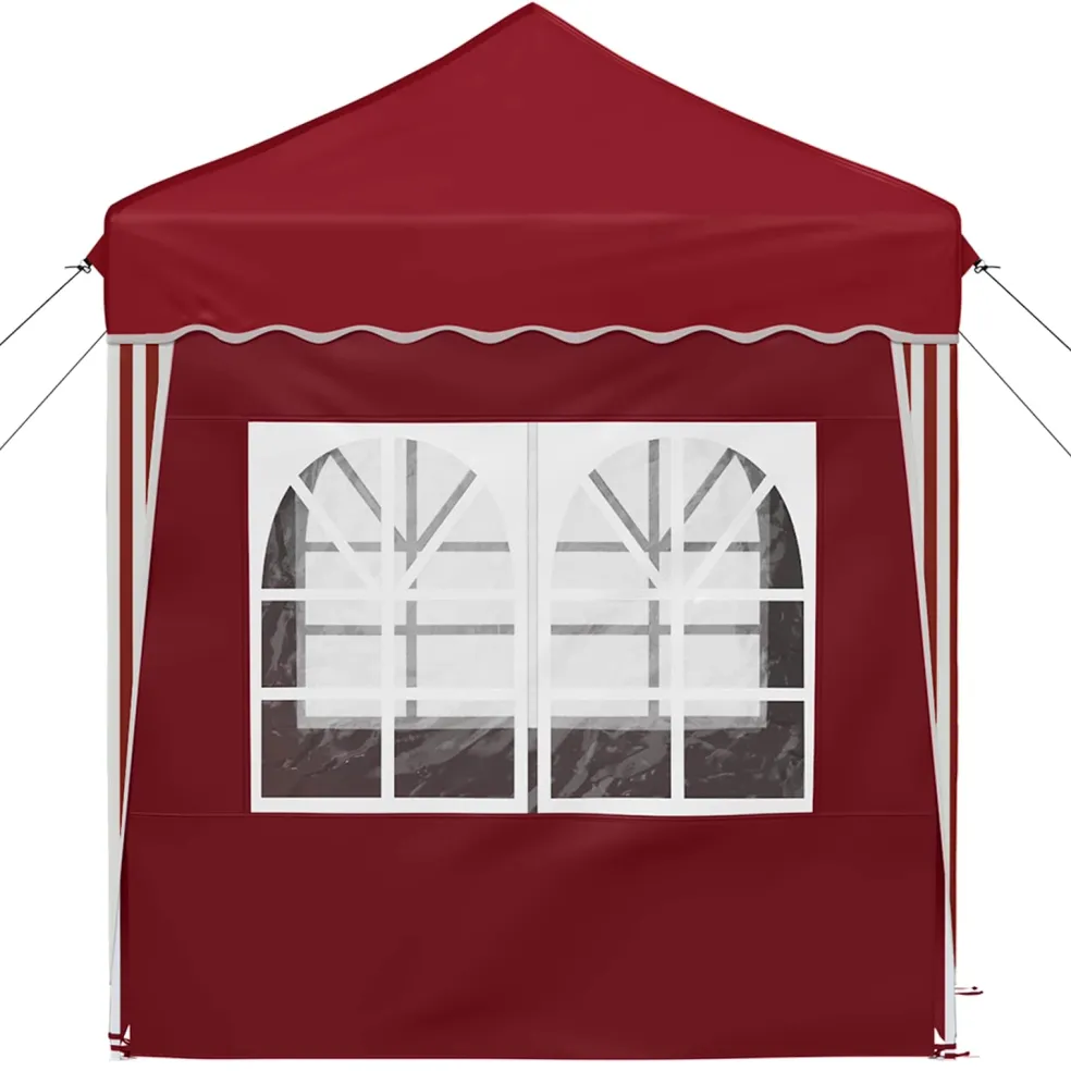 vidaXL Pop-up partytent 195 x 195 x 245 cm Bordeauxrood Oxford Stof