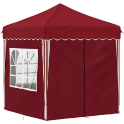 vidaXL Pop-up partytent 195 x 195 x 245 cm Bordeauxrood Oxford Stof