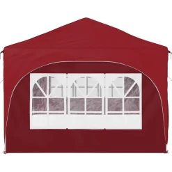vidaXL Pop-up partytent 575 x 288 x 245 cm Bordeauxrood Oxford Stof