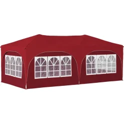 vidaXL Pop-up partytent 575 x 288 x 245 cm Bordeauxrood Oxford Stof