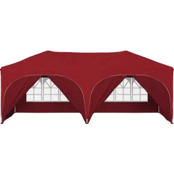 vidaXL Pop-up partytent 575 x 288 x 245 cm Bordeauxrood Oxford Stof
