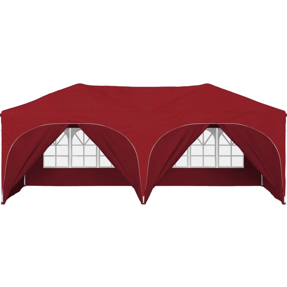 vidaXL Pop-up partytent 575 x 288 x 245 cm Bordeauxrood Oxford Stof