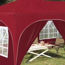 vidaXL Pop-up partytent 575 x 288 x 245 cm Bordeauxrood Oxford Stof