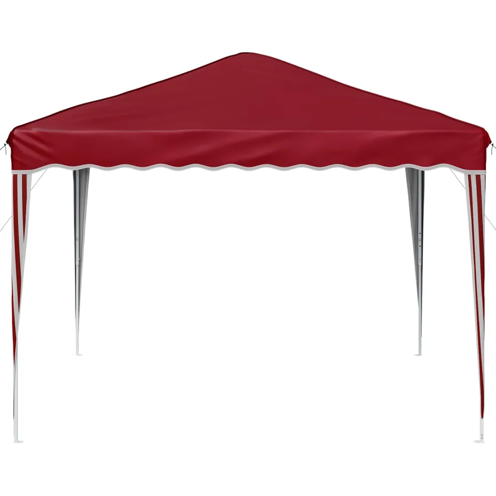 vidaXL Pop-up partytent 288 x 288 x 245 cm Bordeauxrood Oxford Stof