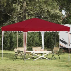 vidaXL Pop-up partytent 288 x 288 x 245 cm Bordeauxrood Oxford Stof