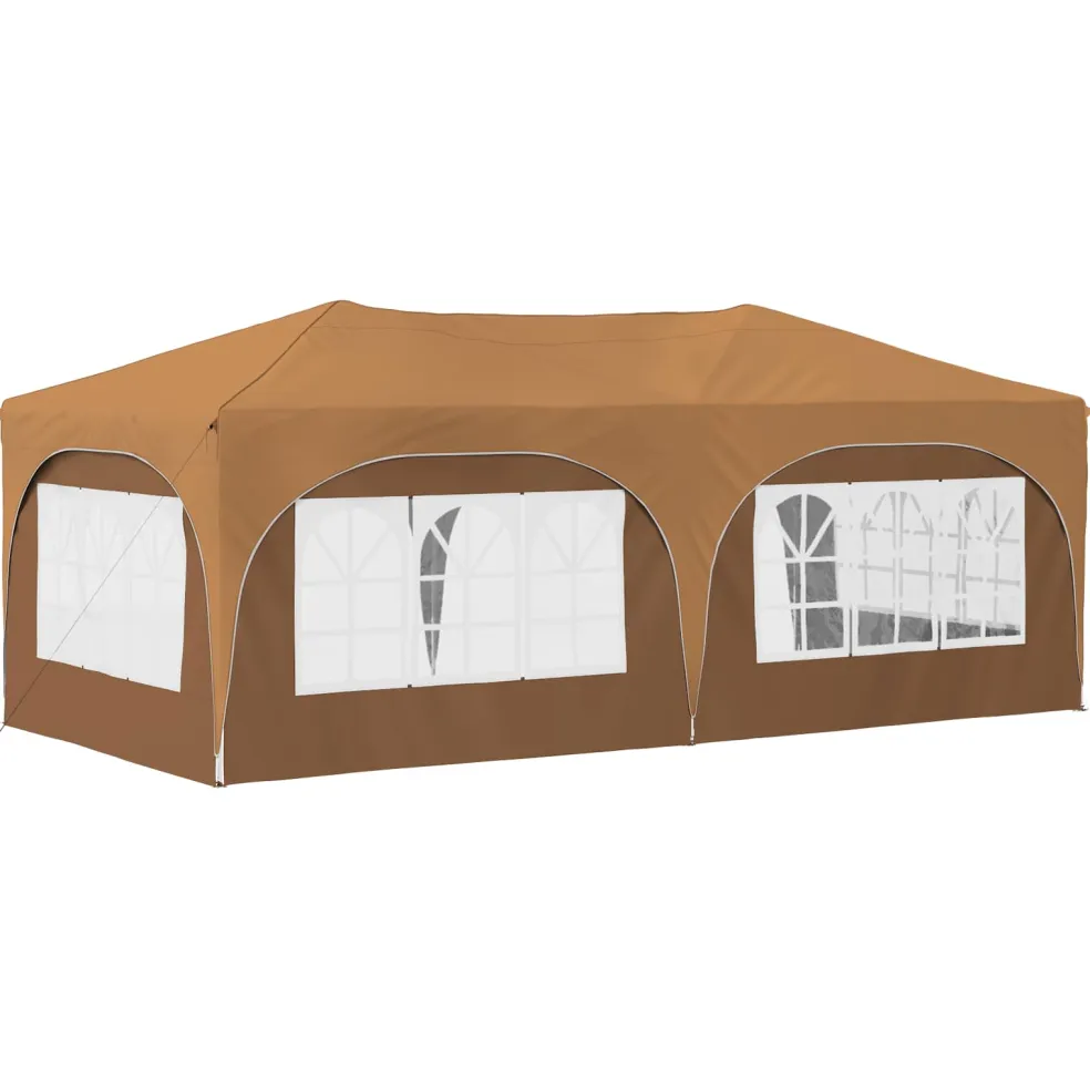 vidaXL Pop-up partytent 575 x 288 x 245 cm Beige Oxford Stof