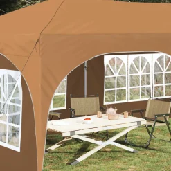 vidaXL Pop-up partytent 575 x 288 x 245 cm Beige Oxford Stof
