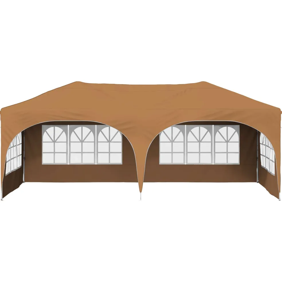 vidaXL Pop-up partytent 575 x 288 x 245 cm Beige Oxford Stof
