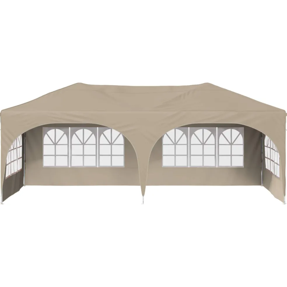 vidaXL Pop-up partytent 575 x 288 x 245 cm Crèmekleurig Oxford Stof