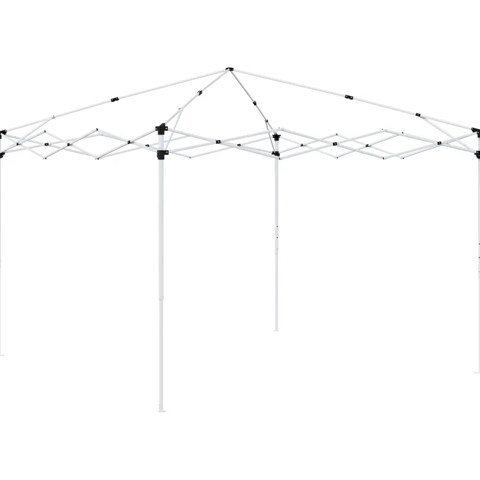 vidaXL Pop-up partytent 290 x 290 x 245 cm Crèmekleurig