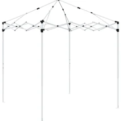 vidaXL Pop-up partytent 195 x 195 x 245 cm Crèmekleurig Oxford Stof